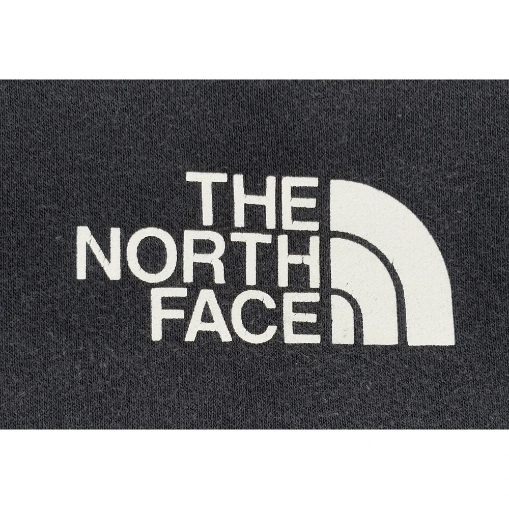 The North Face Box NSE Pullover Hoodie Black Red Logo Men's Medium